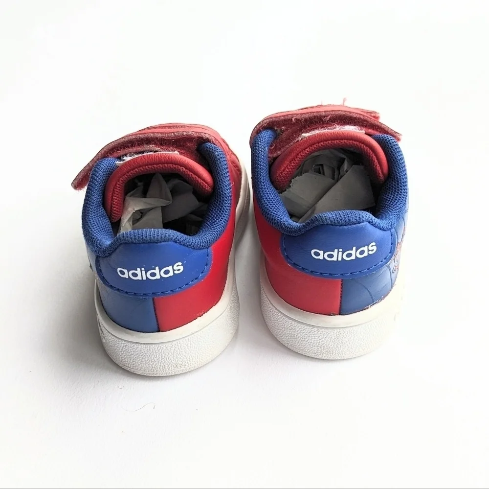 Adidas x Marvel Infant Advantage Spider-Man Hook-and-Loop Sneakers